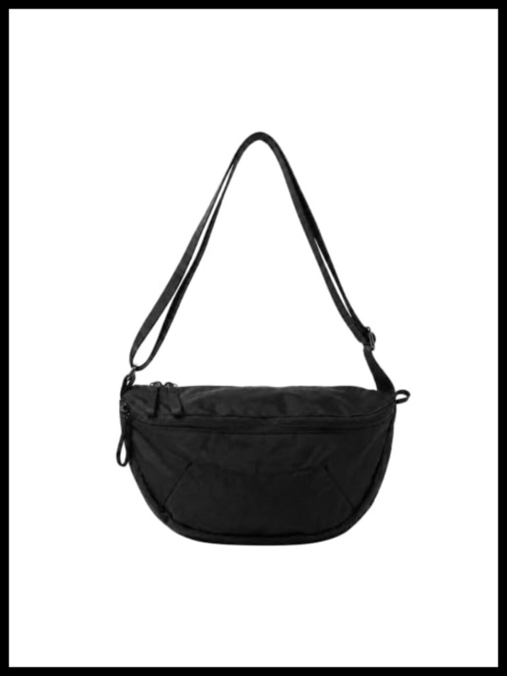 Washed Nylon Crossbody Bum Bag RFID Blocking Fanny Pack Belt Bag